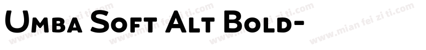 Umba Soft Alt Bold字体转换